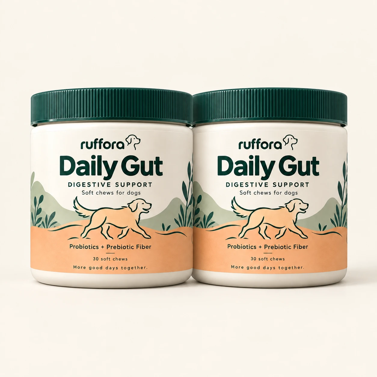 Ruffora Daily Gut, 2 tubs